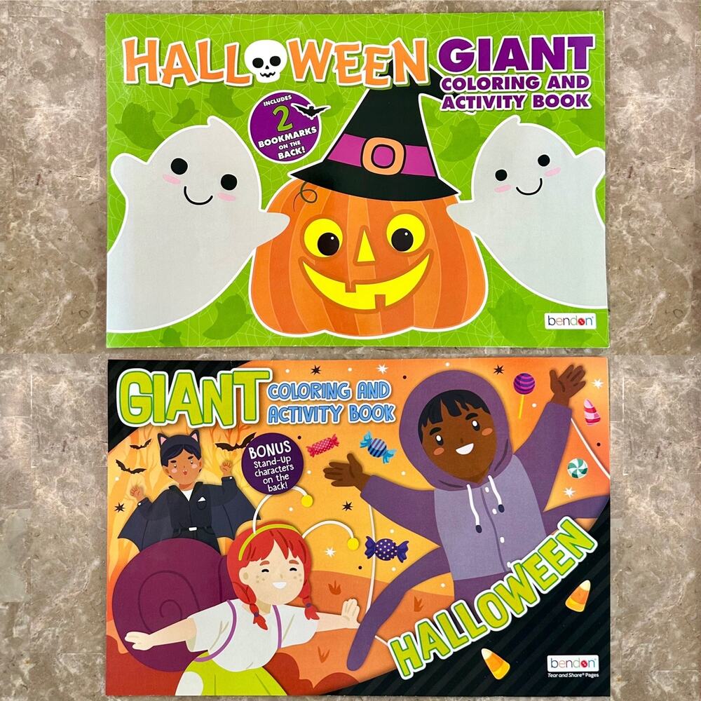 Halloween Giant/Jumbo Coloring/Activity Books & Sticker Activity Books Bundle - Picture 2 of 11